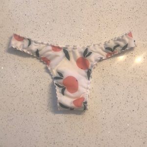 Kaohs Swim Peach Print Cheeky Bottoms